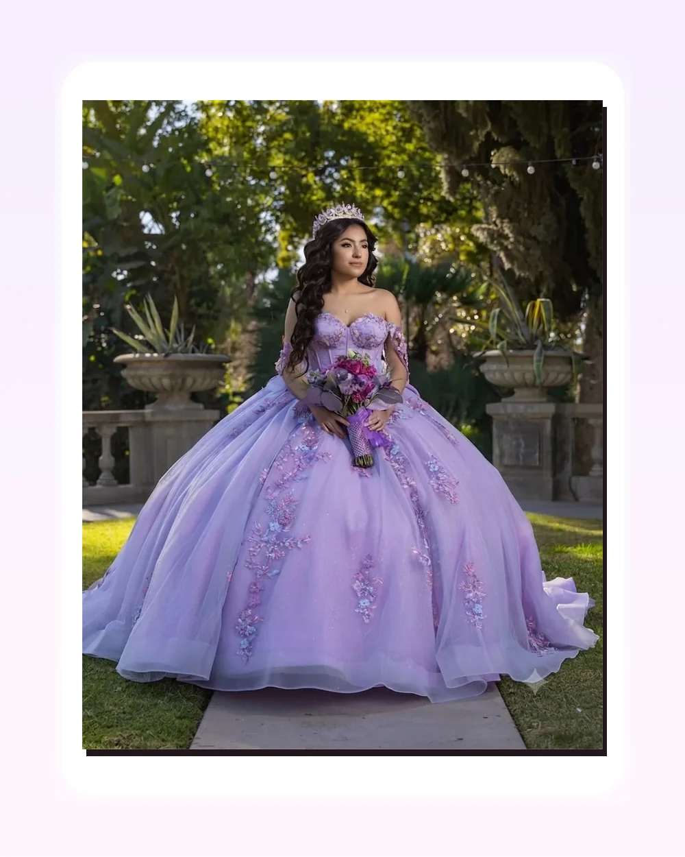 Vestidos lilas inspirados en Rapunzel