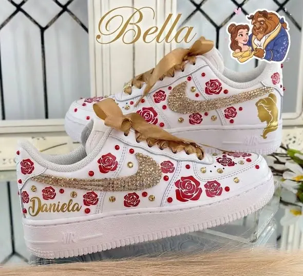 Bella · tenis personalizados con rosas