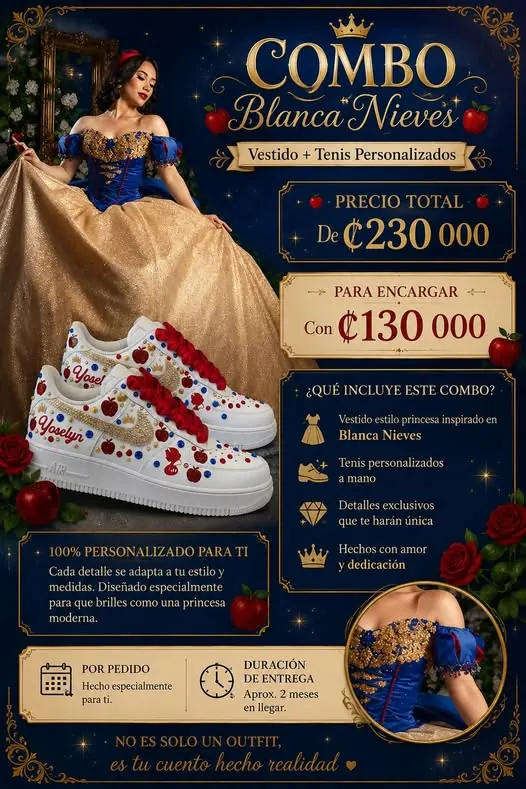 Blanca Nieves · combo con tenis