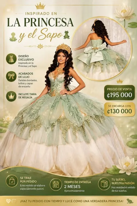 Tiana · un vestido de ensueño