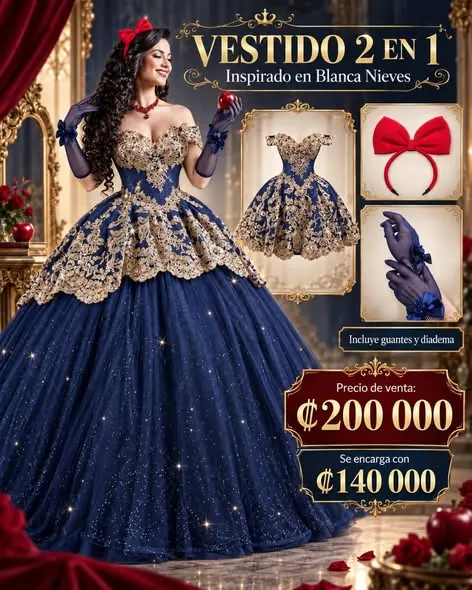 Blanca Nieves · vestido 2 en 1