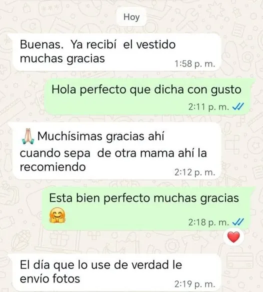 La emoción de recibir su vestido · imagen 2 de 4